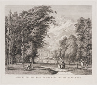 KG 07703
<br/>
Gezicht op Paviljoen Welgelegen
<br/>
<em>Overbeek, Leendert (1752-1815)</em>
